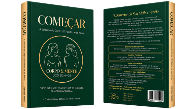 Capa e contracapa do livro COMEÇAR: A Jornada do Corpo | O Hábito de se Amar